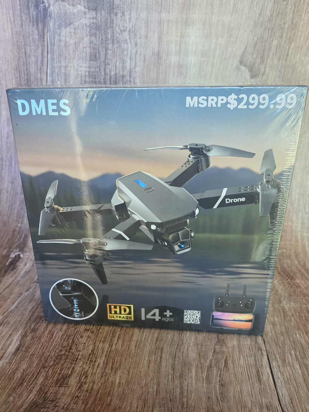 Gray Foldable Drone with HD Camera and Remote